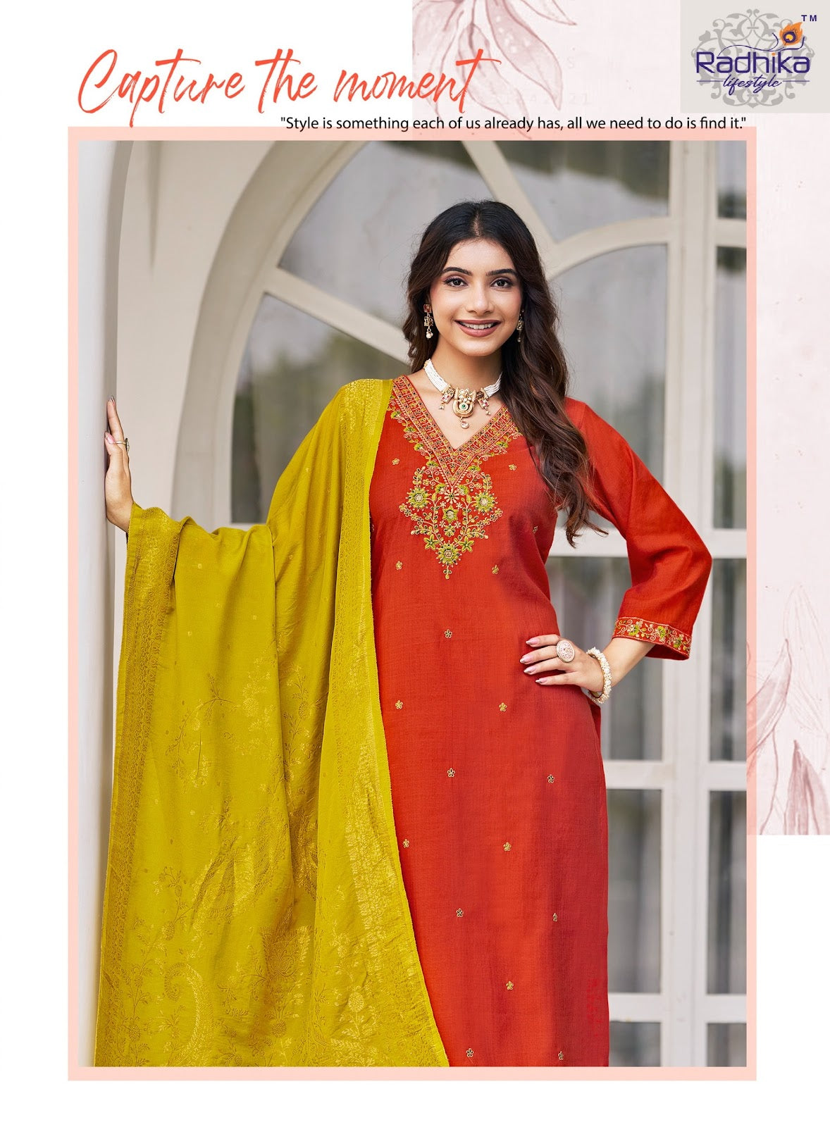 Nazakat Vol 1 Radhika Lifestyle Vertican Readymade Pant Style Suits Manufacturer Ahmedabad