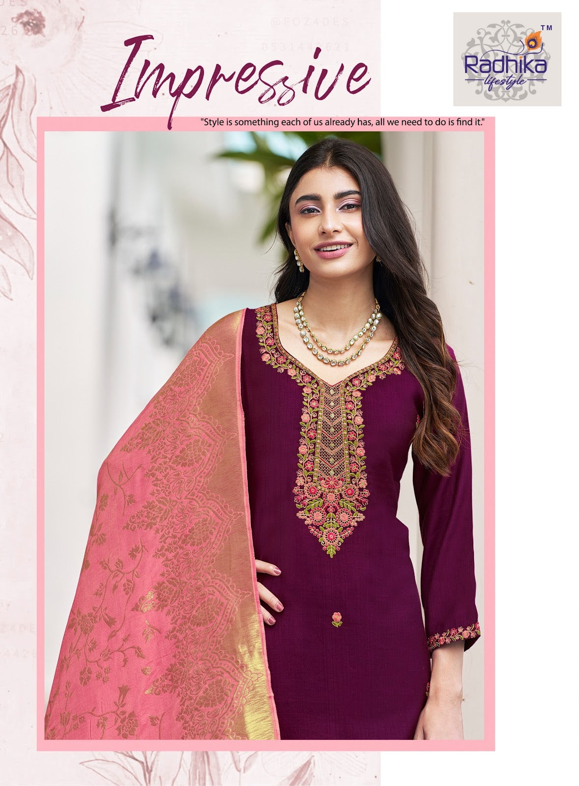 Nazakat Vol 1 Radhika Lifestyle Vertican Readymade Pant Style Suits Manufacturer Ahmedabad