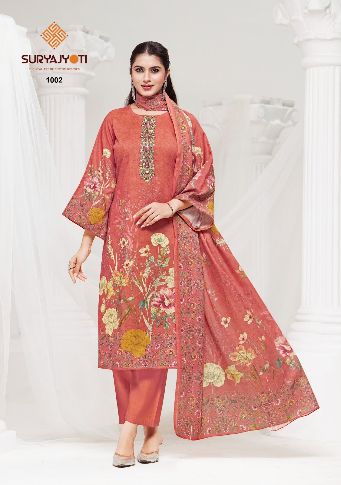 Nazakat Vol 1 Suryajyoti Cambric Cotton Dress Material Exporter Ahmedabad