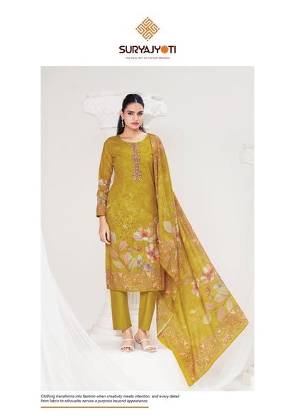 Nazakat Vol 1 Suryajyoti Cambric Cotton Dress Material Exporter Ahmedabad