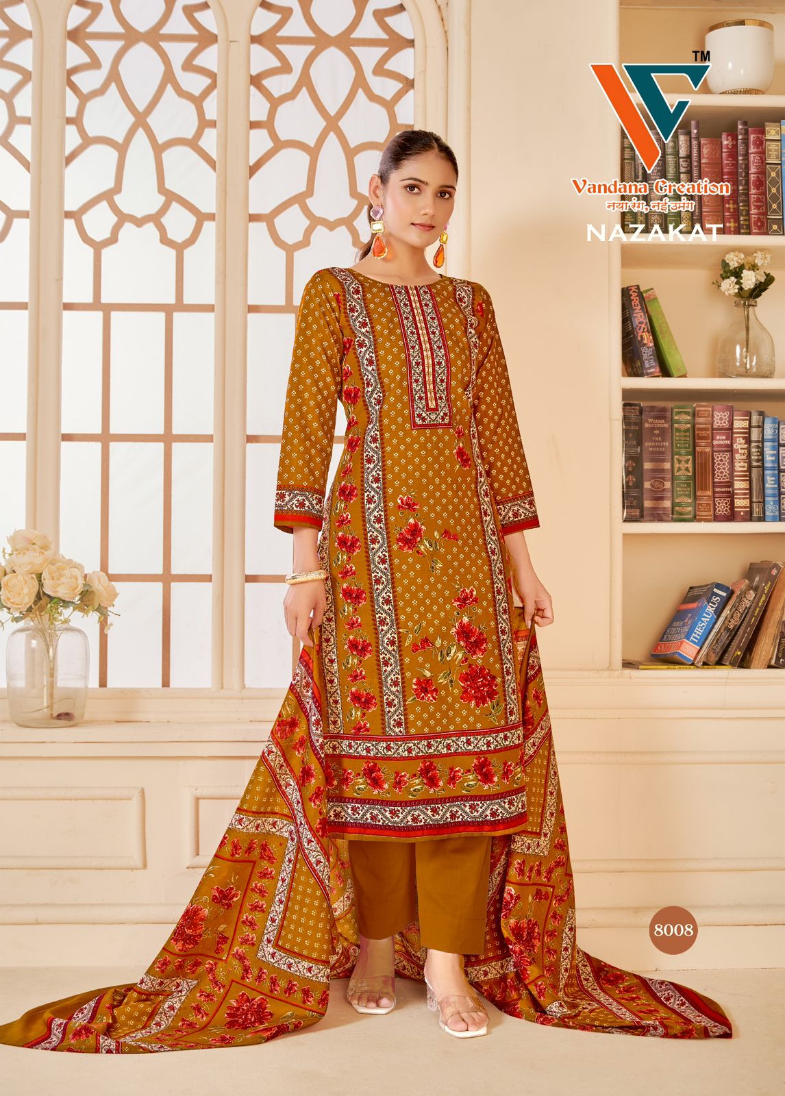 Nazakat Vol 8 Vandana Creation Cotton Karachi Salwar Suits Manufacturer