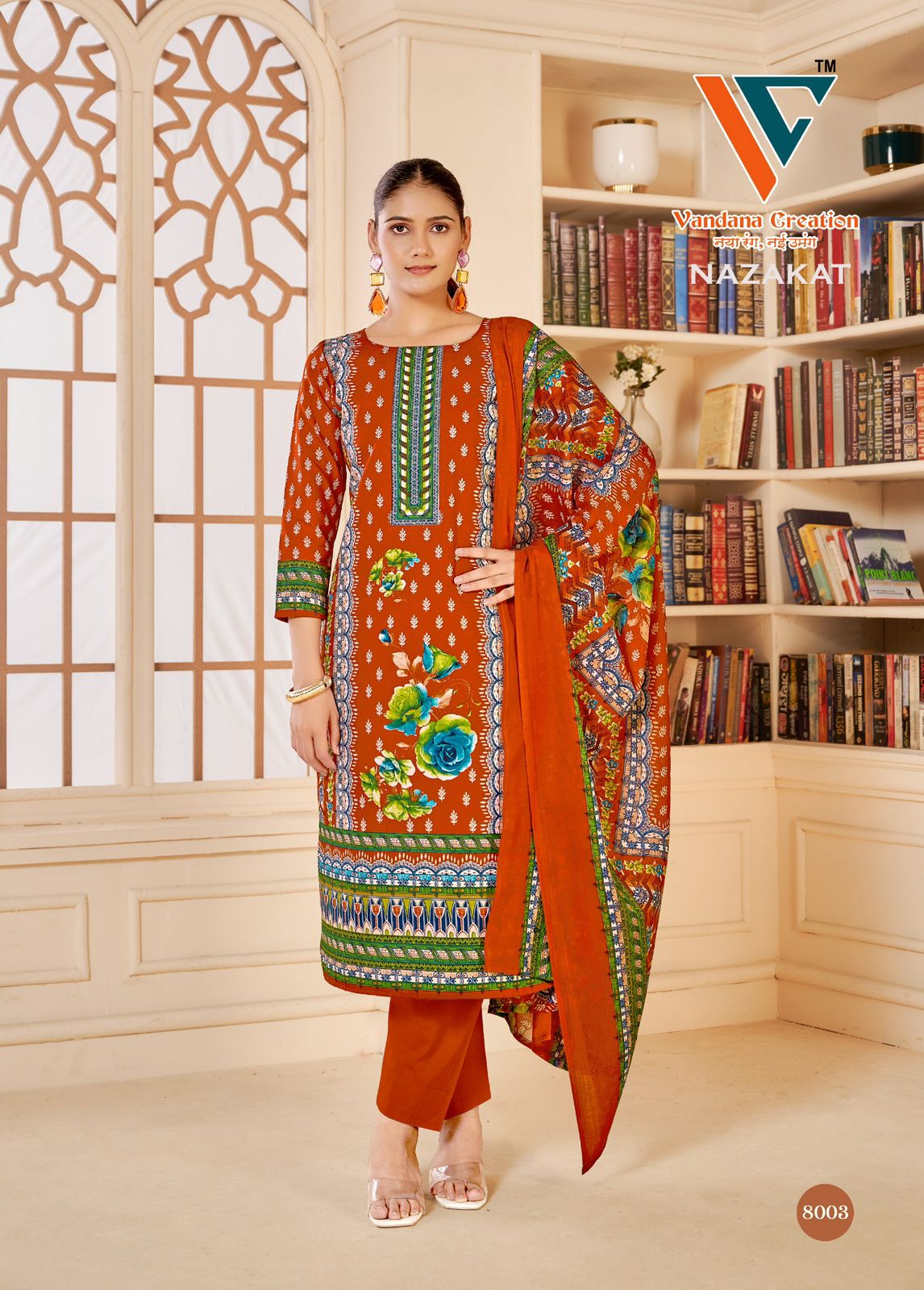 Nazakat Vol 8 Vandana Creation Cotton Karachi Salwar Suits Manufacturer