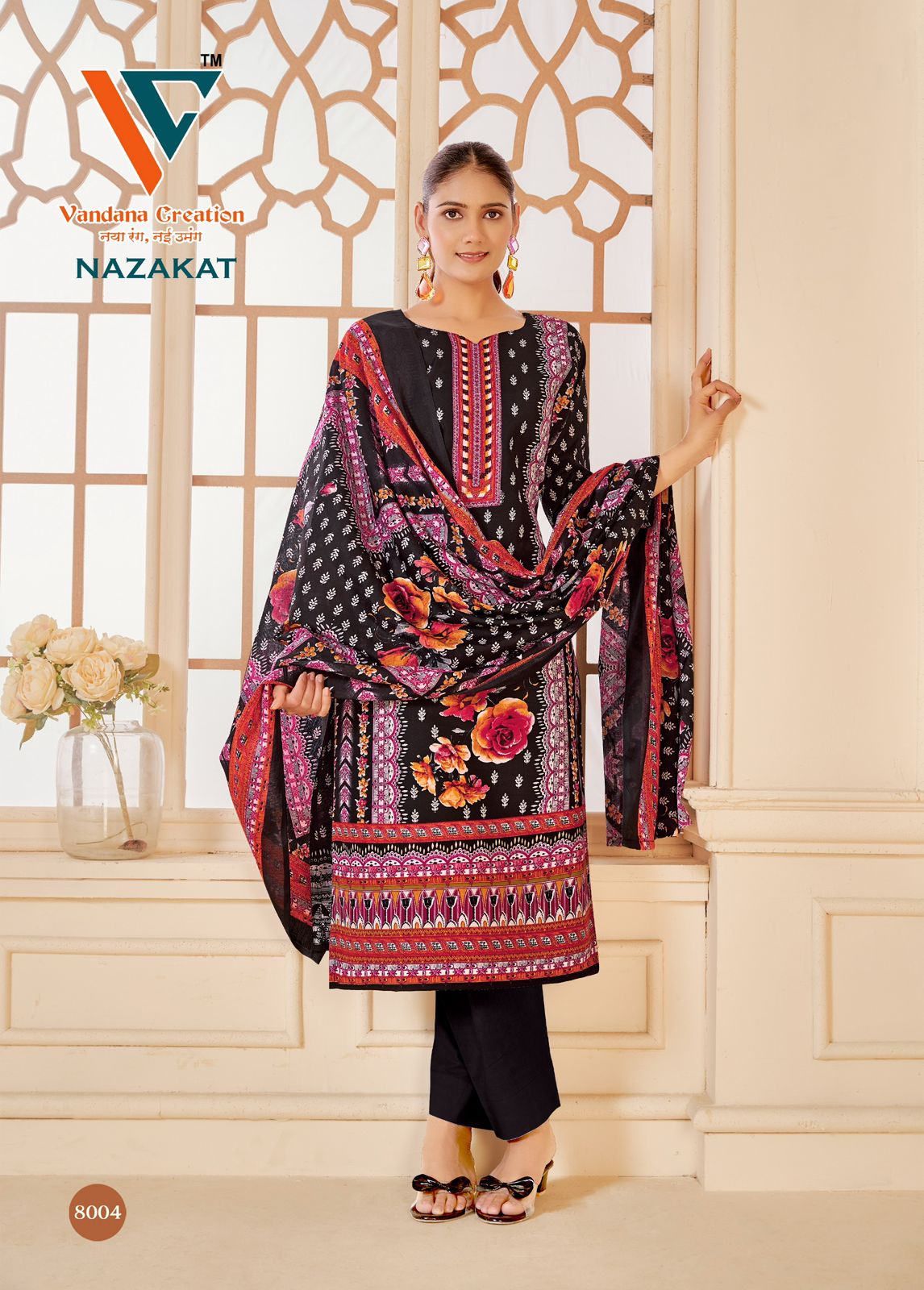 Nazakat Vol 8 Vandana Creation Cotton Karachi Salwar Suits Manufacturer