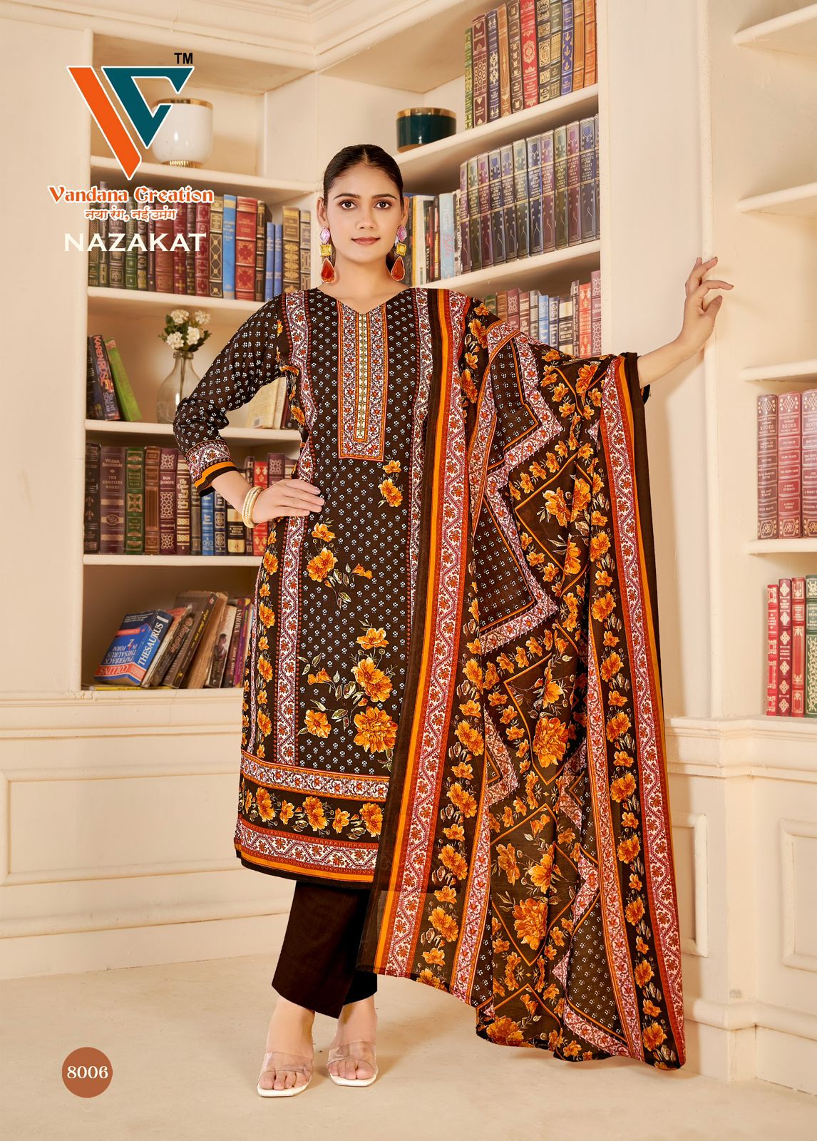 Nazakat Vol 8 Vandana Creation Cotton Karachi Salwar Suits Manufacturer