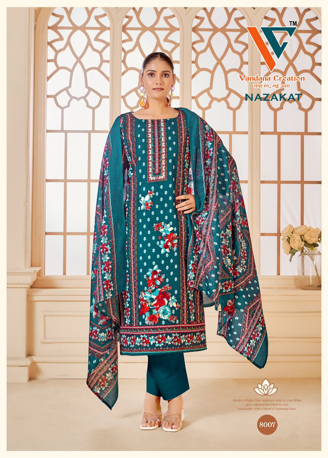 Nazakat Vol 8 Vandana Creation Cotton Karachi Salwar Suits Manufacturer
