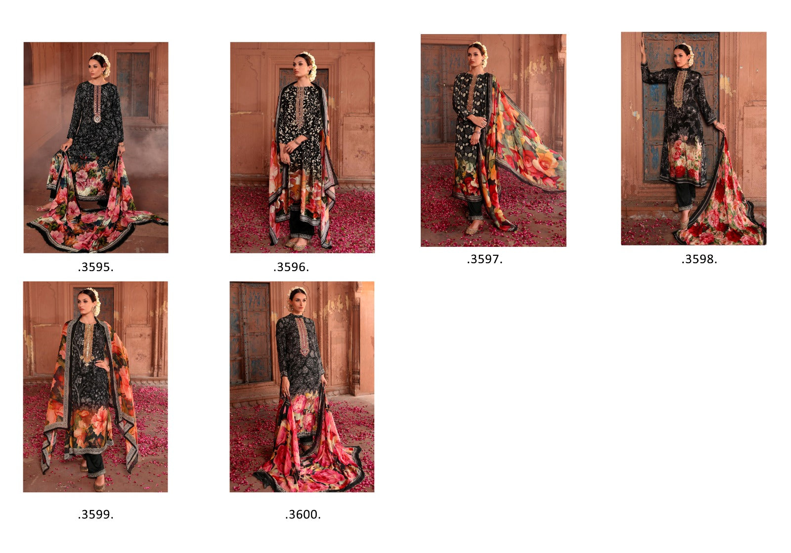 Nazama Saanja Viscose Muslin Pant Style Suits Supplier India