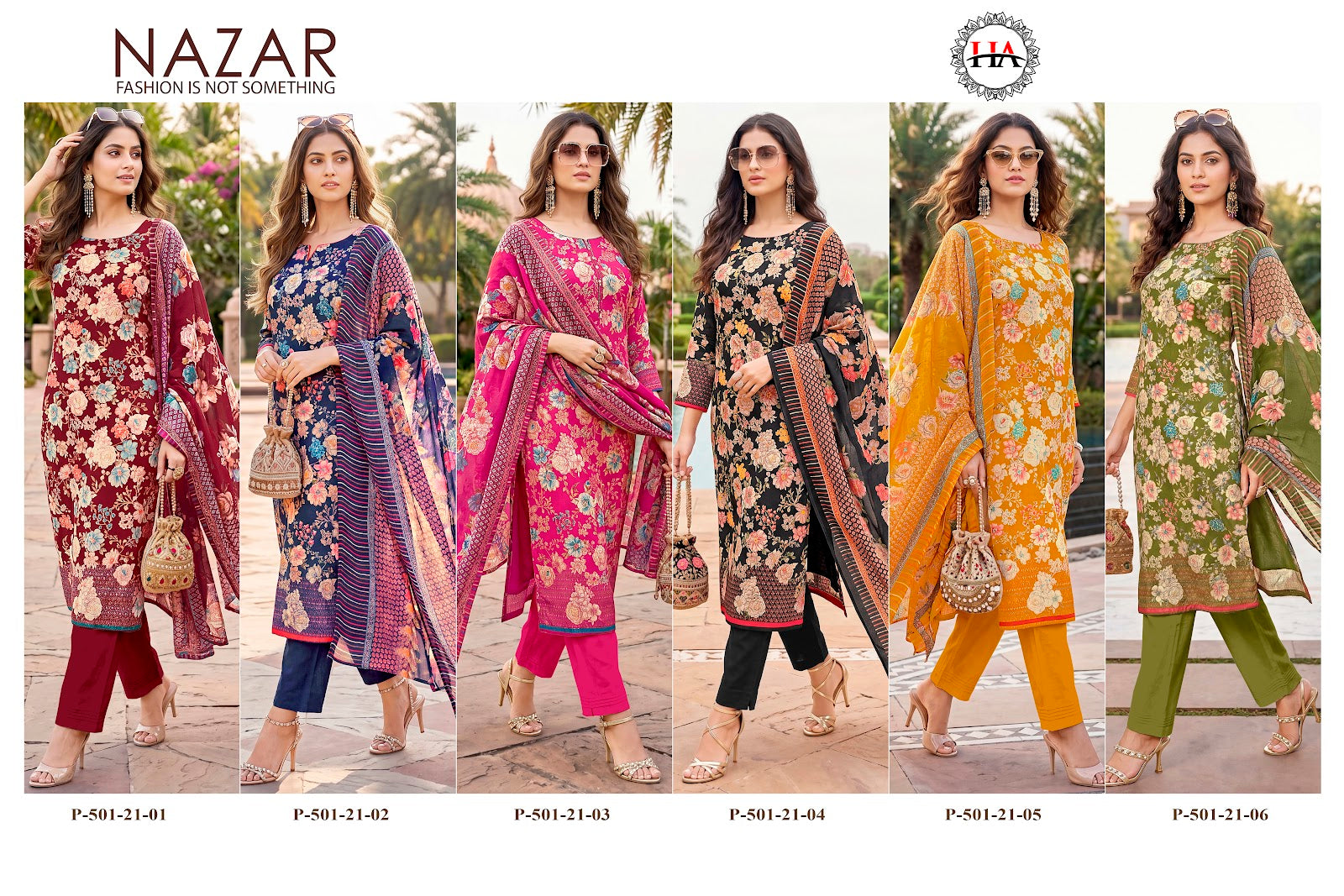 Nazar Harshit Fashion Zam Karachi Salwar Suits Supplier India