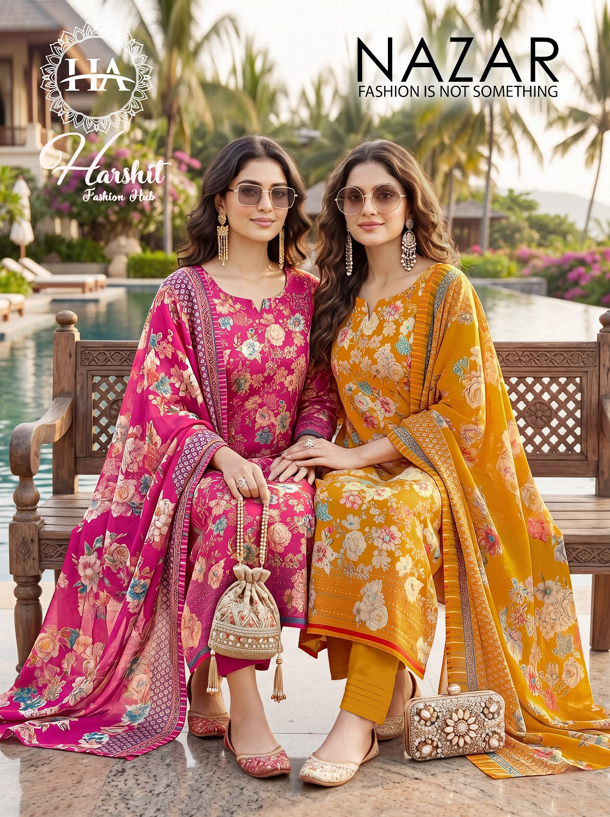 Nazar Harshit Fashion Zam Karachi Salwar Suits Supplier India