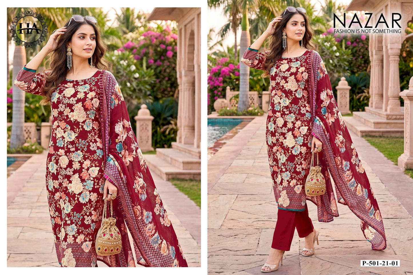 Nazar Harshit Fashion Zam Karachi Salwar Suits Supplier India