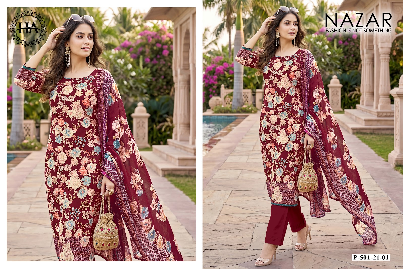 Nazar Harshit Fashion Zam Karachi Salwar Suits Supplier India