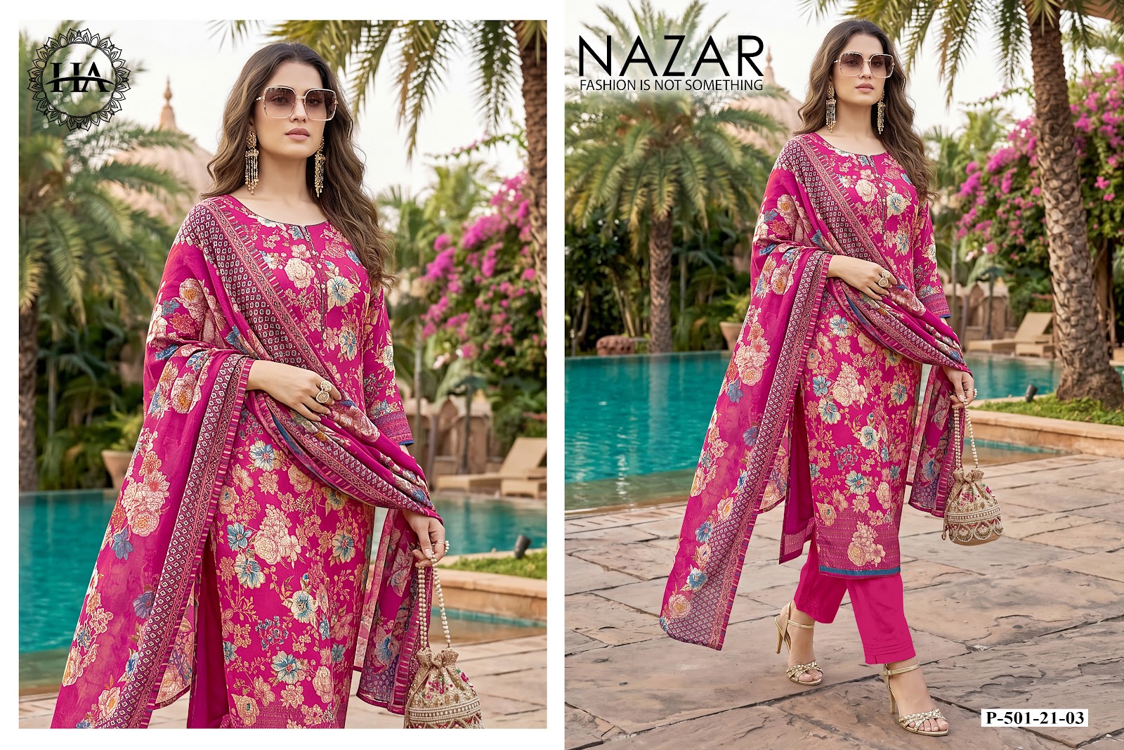Nazar Harshit Fashion Zam Karachi Salwar Suits Supplier India