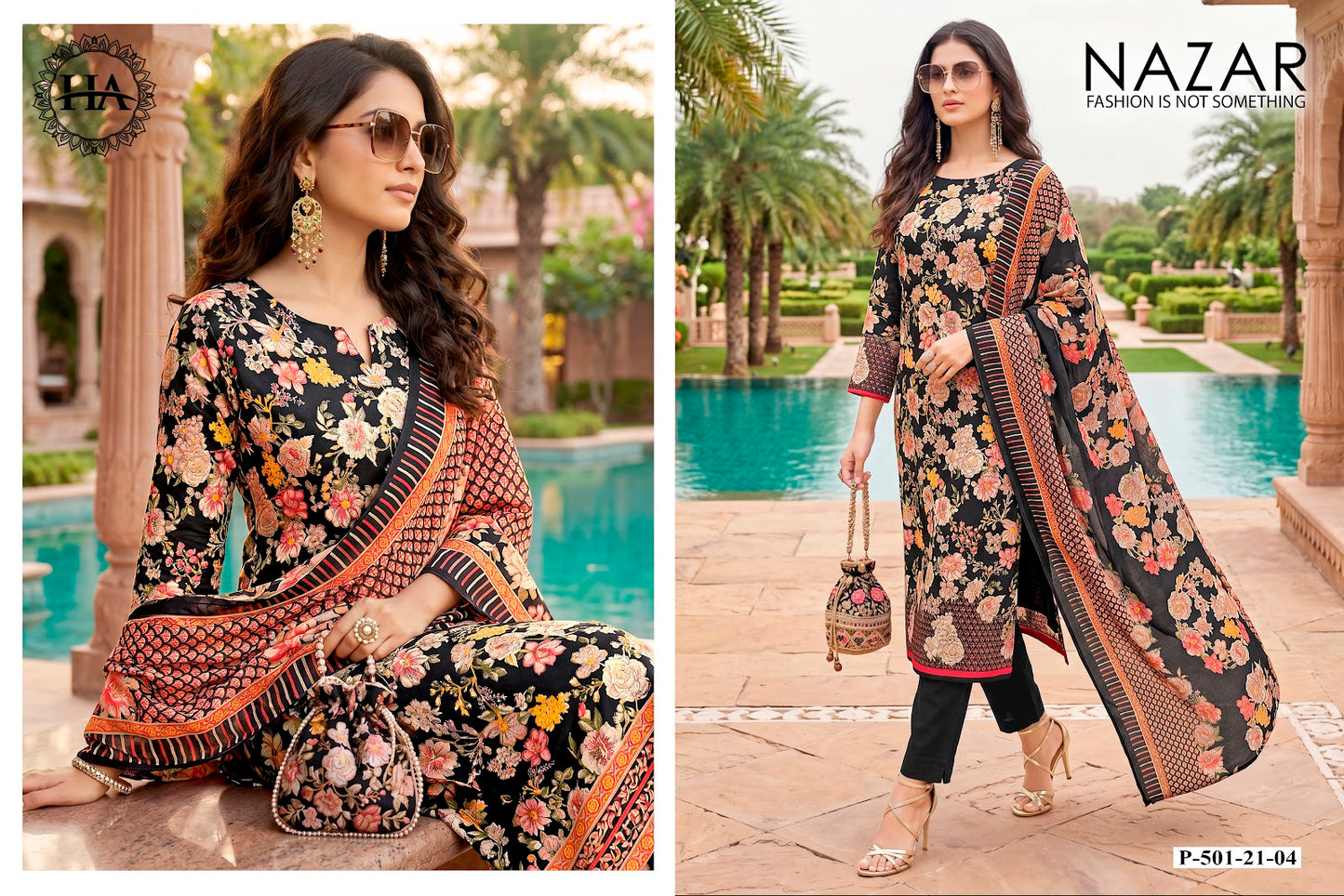 Nazar Harshit Fashion Zam Karachi Salwar Suits Supplier India
