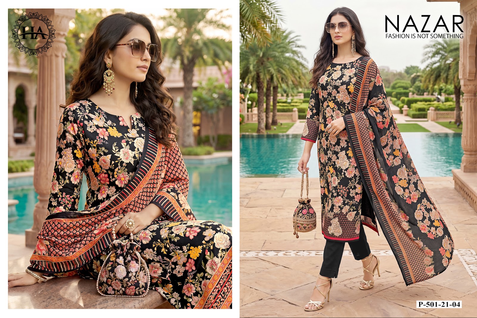 Nazar Harshit Fashion Zam Karachi Salwar Suits Supplier India