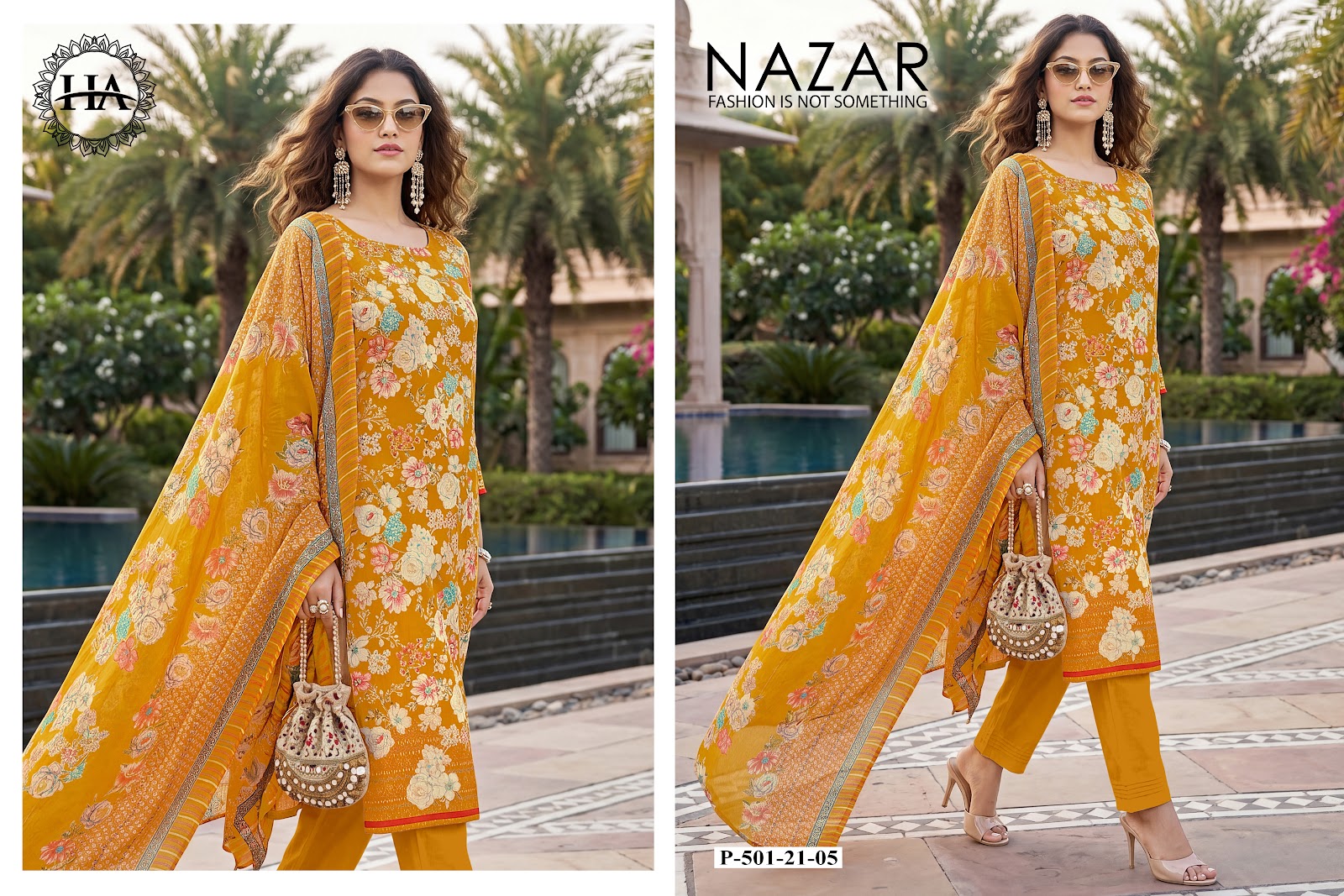 Nazar Harshit Fashion Zam Karachi Salwar Suits Supplier India
