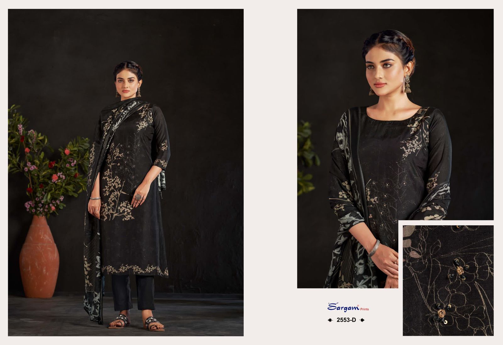 Nazar Sargam Prints Muslin Pant Style Suits Wholesaler Ahmedabad