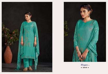 Nazar Sargam Prints Muslin Pant Style Suits Wholesaler Ahmedabad