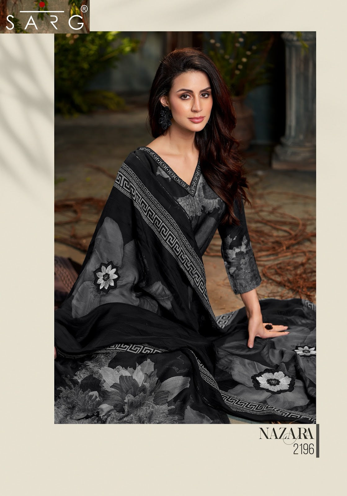 Nazara Sarg Pure Muslin Pant Style Suits Supplier