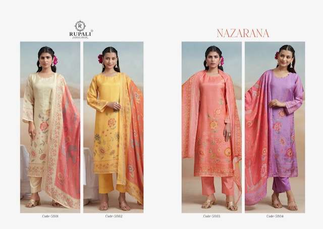 Nazarana Rupali Bemberg Pant Style Suits Wholesale Price