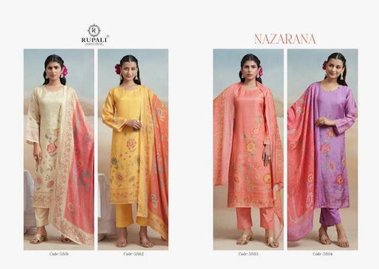 Nazarana Rupali Bemberg Pant Style Suits Wholesale Price