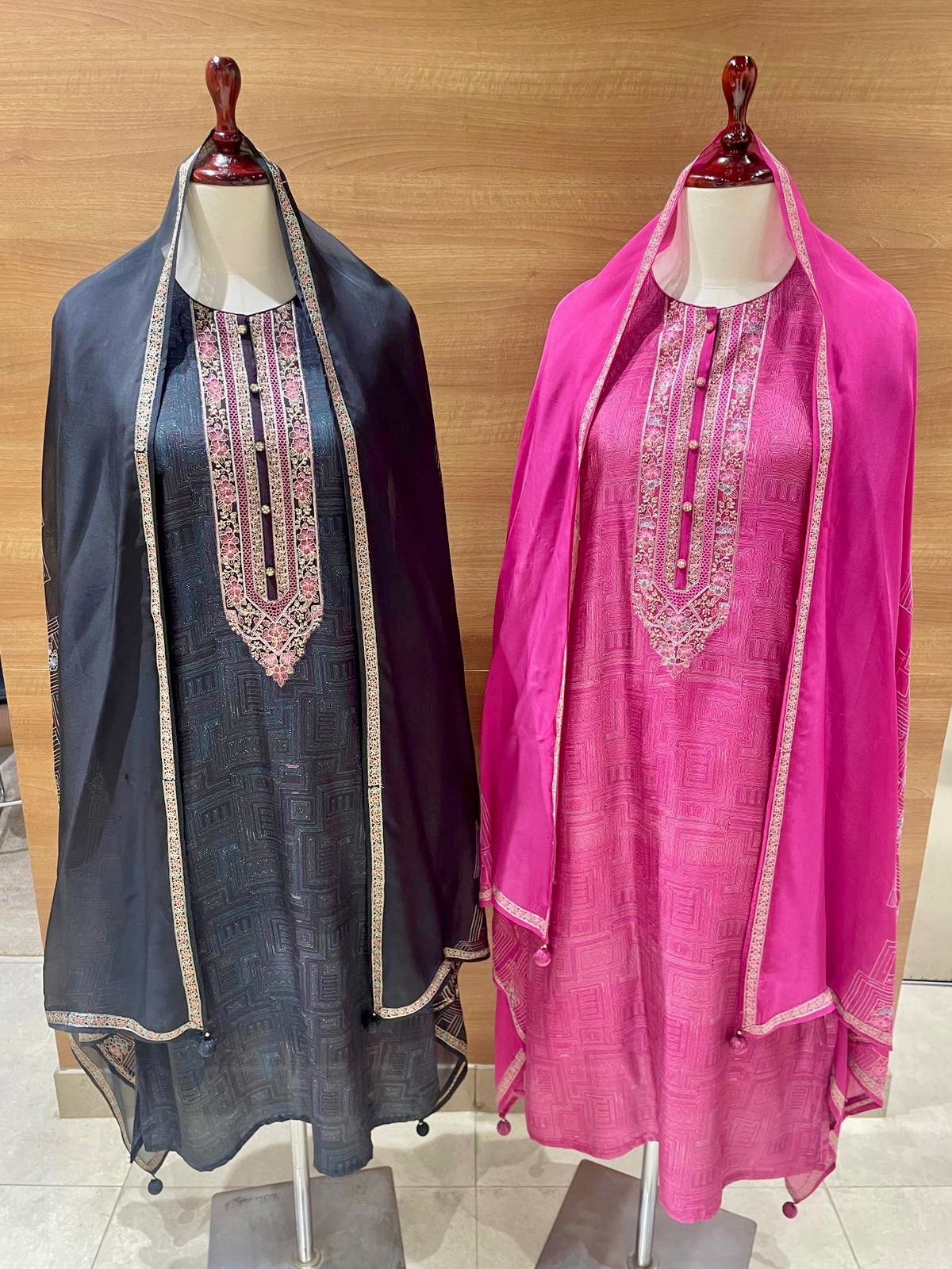 Nazeem Naariti Silk Pant Style Suits Wholesale Rate