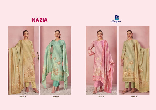 Nazia Sargam Prints Pure Bemberg Pant Style Suits Supplier