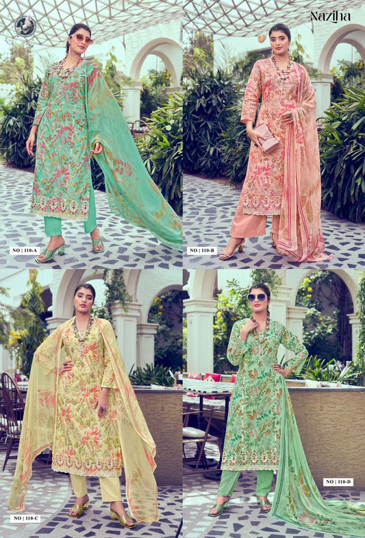 Naziha Vivek Cotton Pant Style Suits