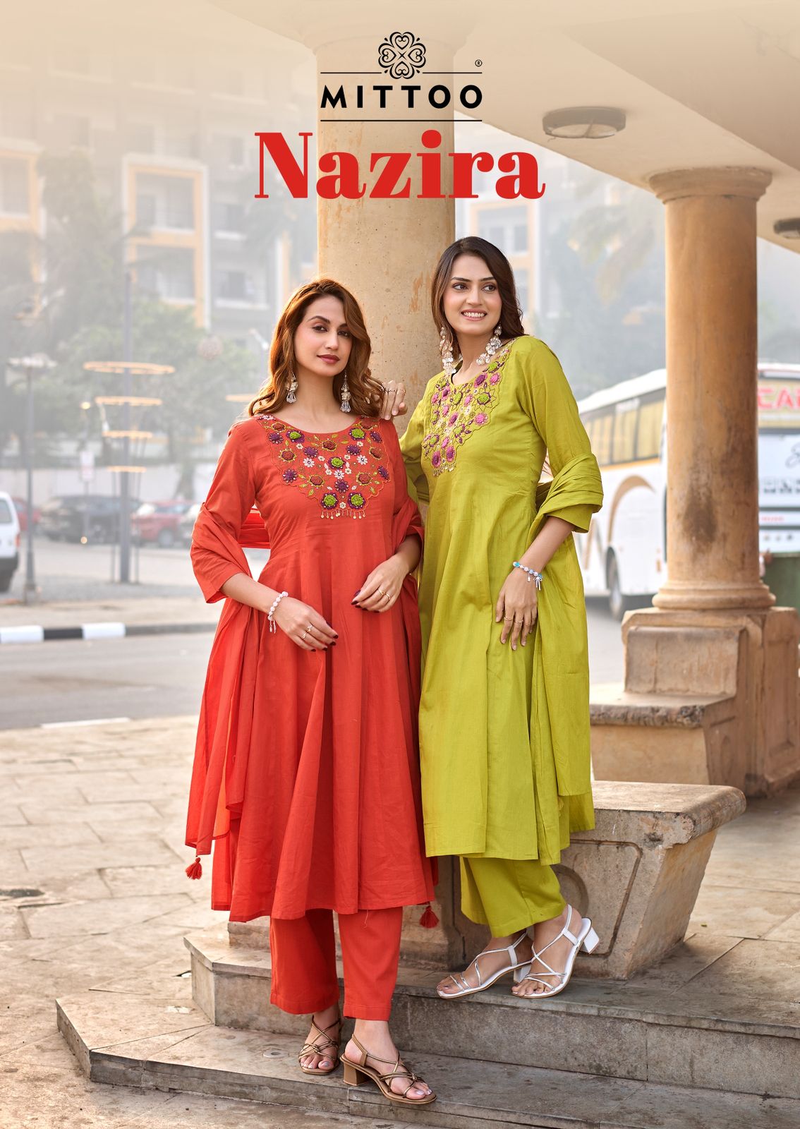 Nazira Mittoo Mul Readymade Cotton Pant Suits Wholesaler Gujarat