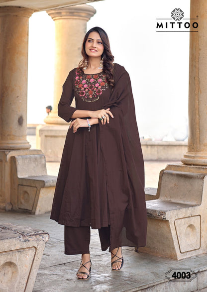 Nazira Mittoo Mul Readymade Cotton Pant Suits Wholesaler Gujarat