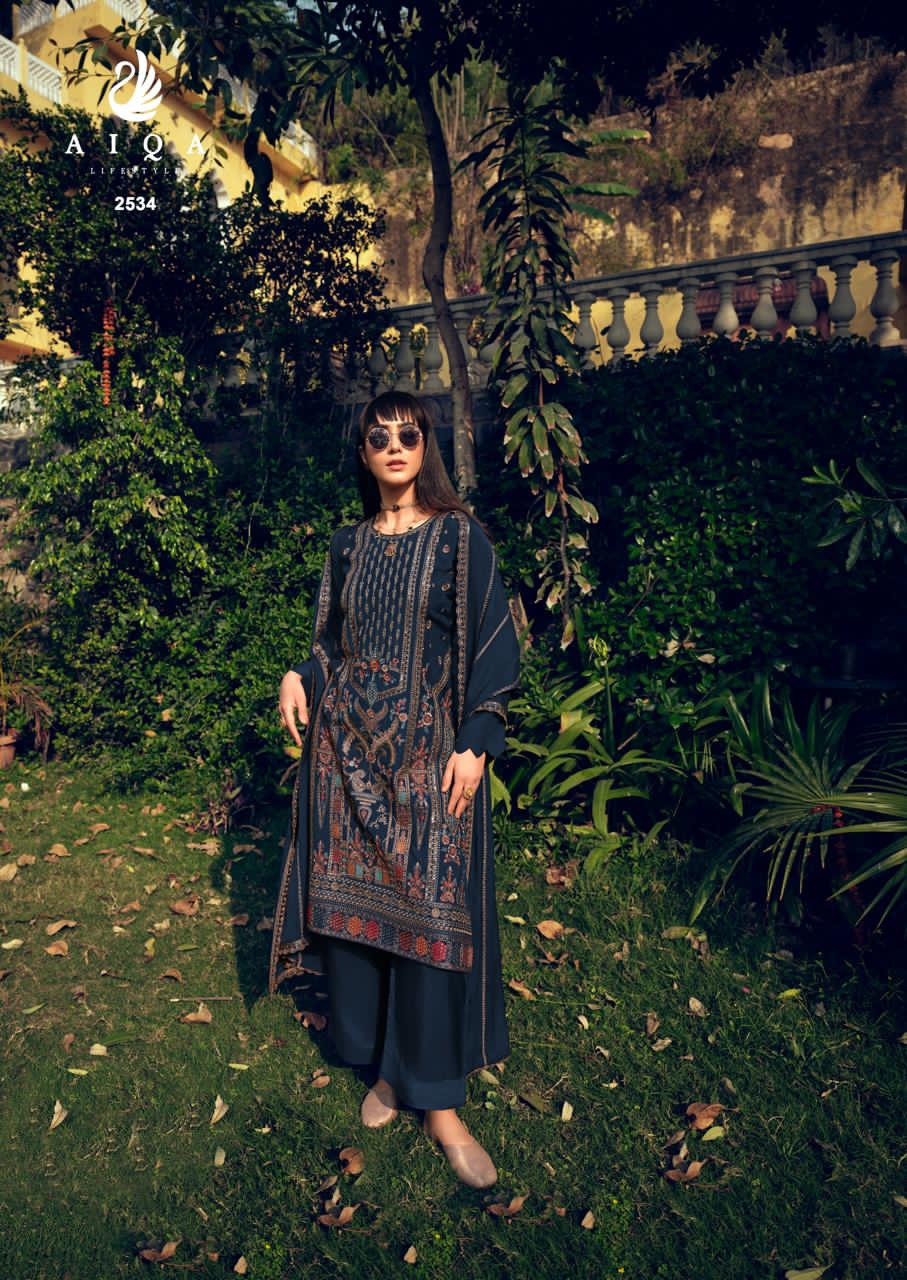 Nazm Aiqa Muslin Silk Pakistani Salwar Suits Supplier Gujarat