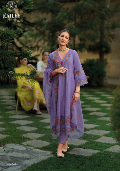 Nazm Kailee Fashion Pure Cotton Pakistani Readymade Suits Exporter Ahmedabad