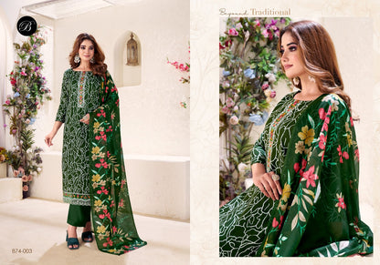 Nazma Belliza Designer Studio Cotton Karachi Salwar Suits Manufacturer Ahmedabad