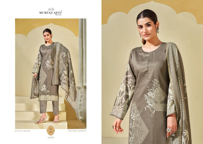 Nazma Mumtaz Arts Pure Viscose Pant Style Suits Manufacturer Gujarat