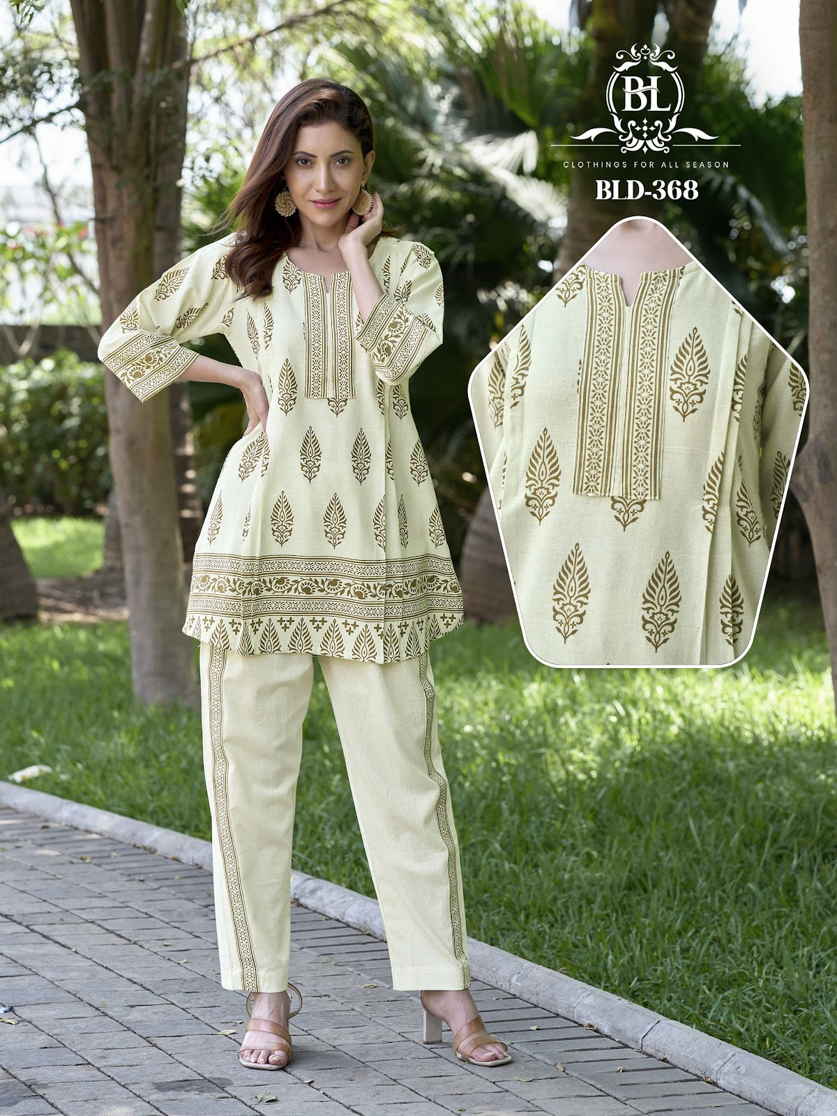 Nazneen Bl Cotton Co Ord Set Exporter Ahmedabad