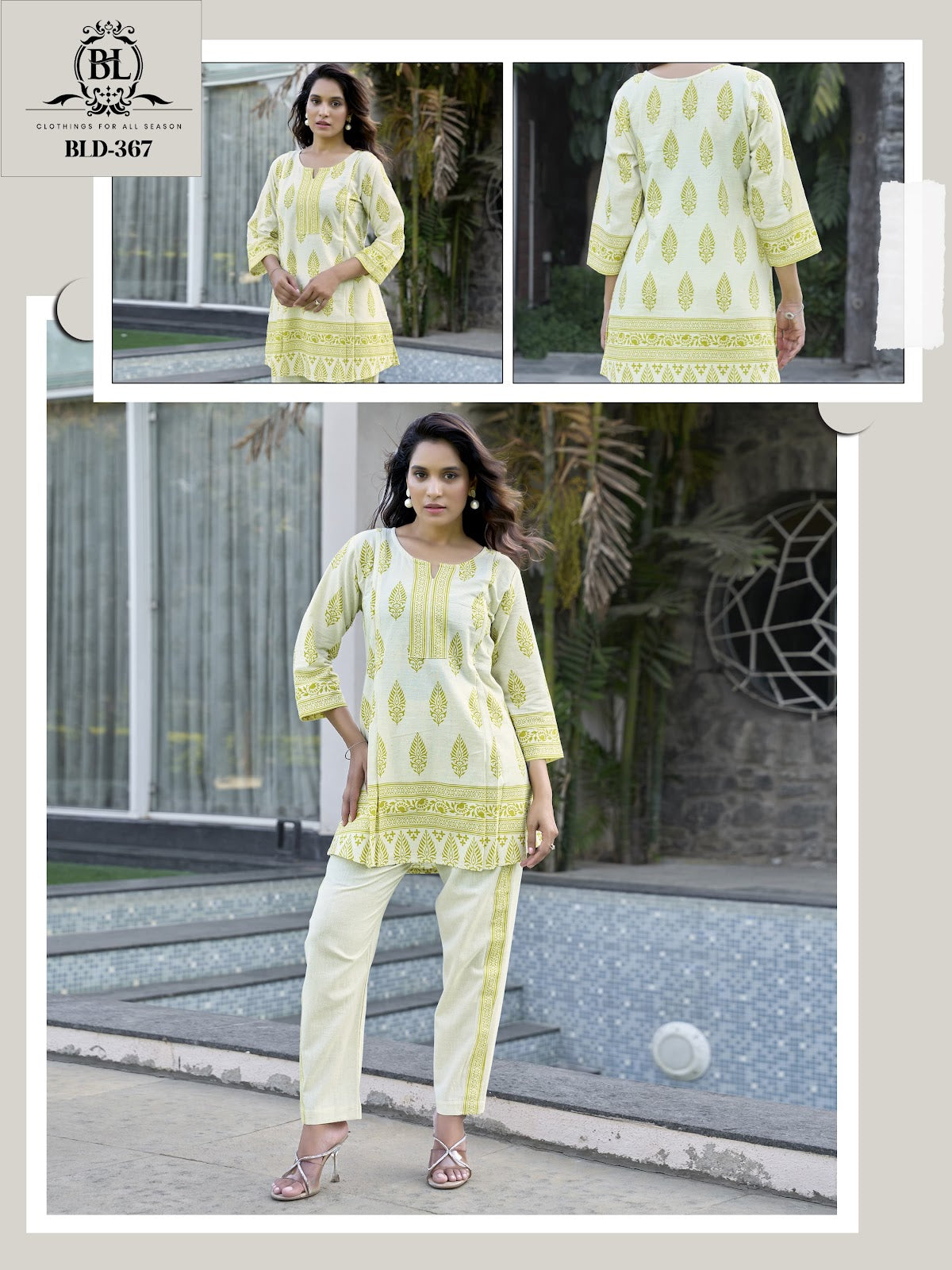 Nazneen Bl Cotton Co Ord Set Exporter Ahmedabad