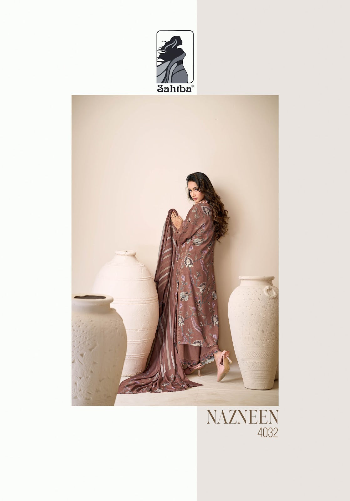 Nazneen Sahiba Twill Pashmina Suits Wholesale Rate