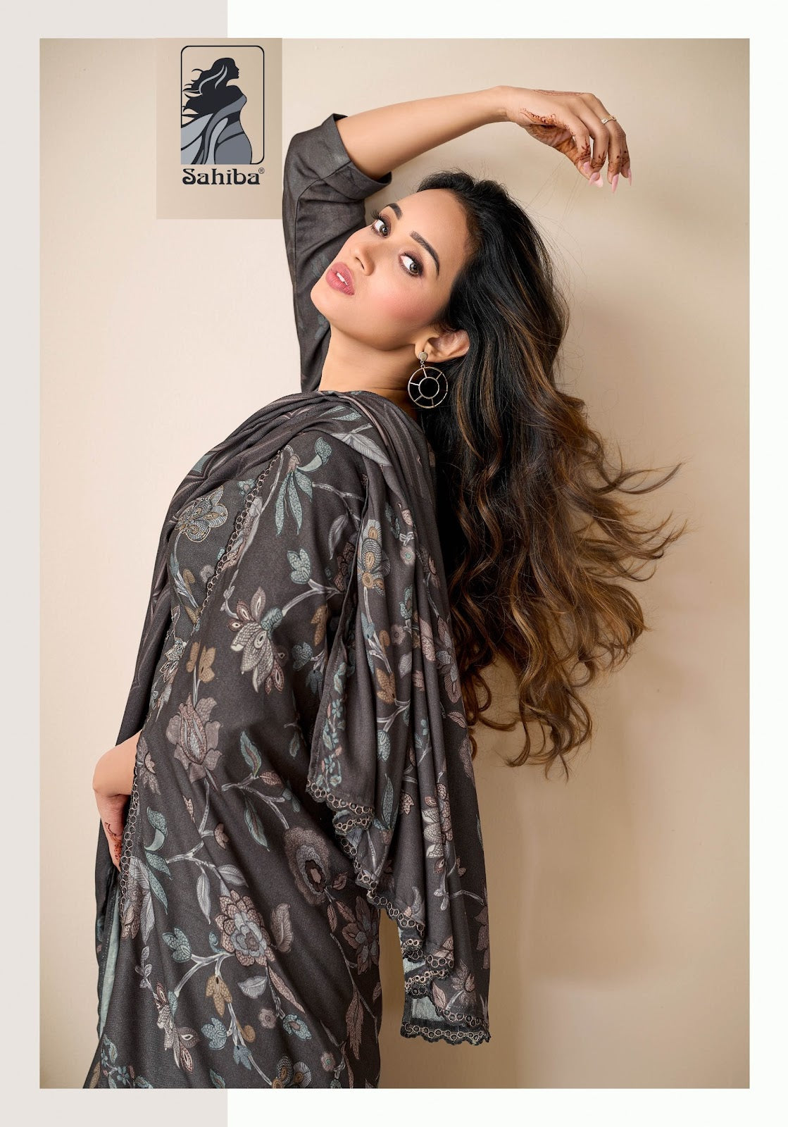 Nazneen Sahiba Twill Pashmina Suits Wholesale Rate