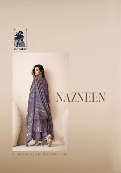 Nazneen Sahiba Twill Pashmina Suits Wholesale Rate
