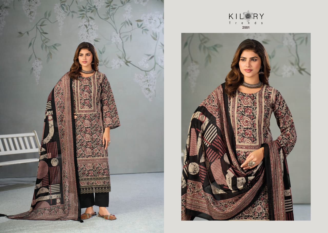 Nazrana Kilory Lawn Cotton Pant Style Suits Supplier