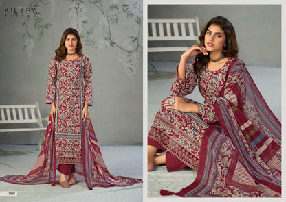 Nazrana Kilory Lawn Cotton Pant Style Suits Supplier