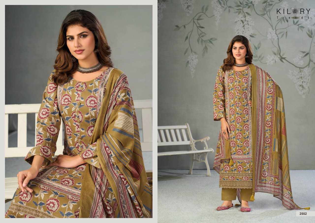 Nazrana Kilory Lawn Cotton Pant Style Suits Supplier
