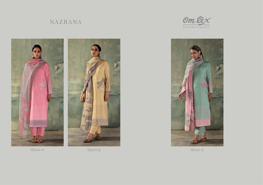 Nazrana Omtex Lawn Cotton Pant Style Suits Wholesaler