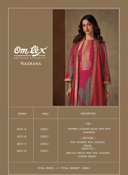 Nazrana Omtex Pashmina Suits Exporter
