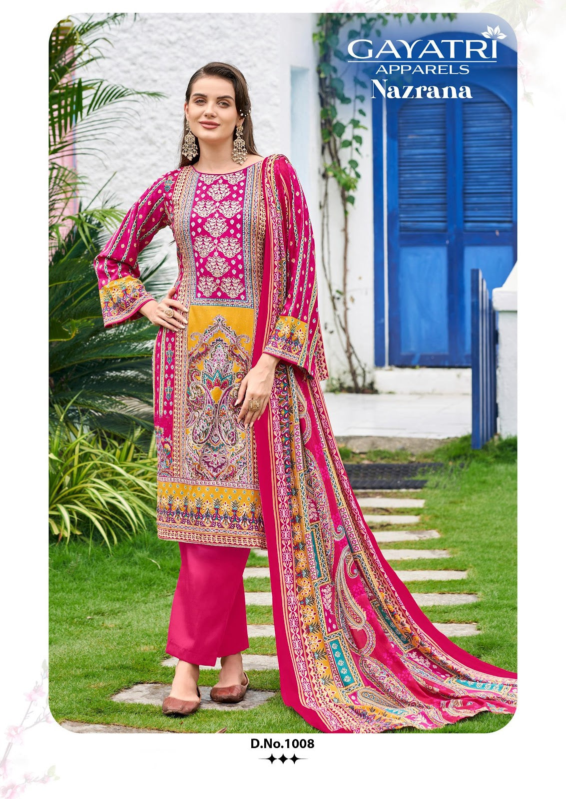 Nazrana Vol 1 Gayatri Viscose Reyon Karachi Salwar Suits Manufacturer Ahmedabad