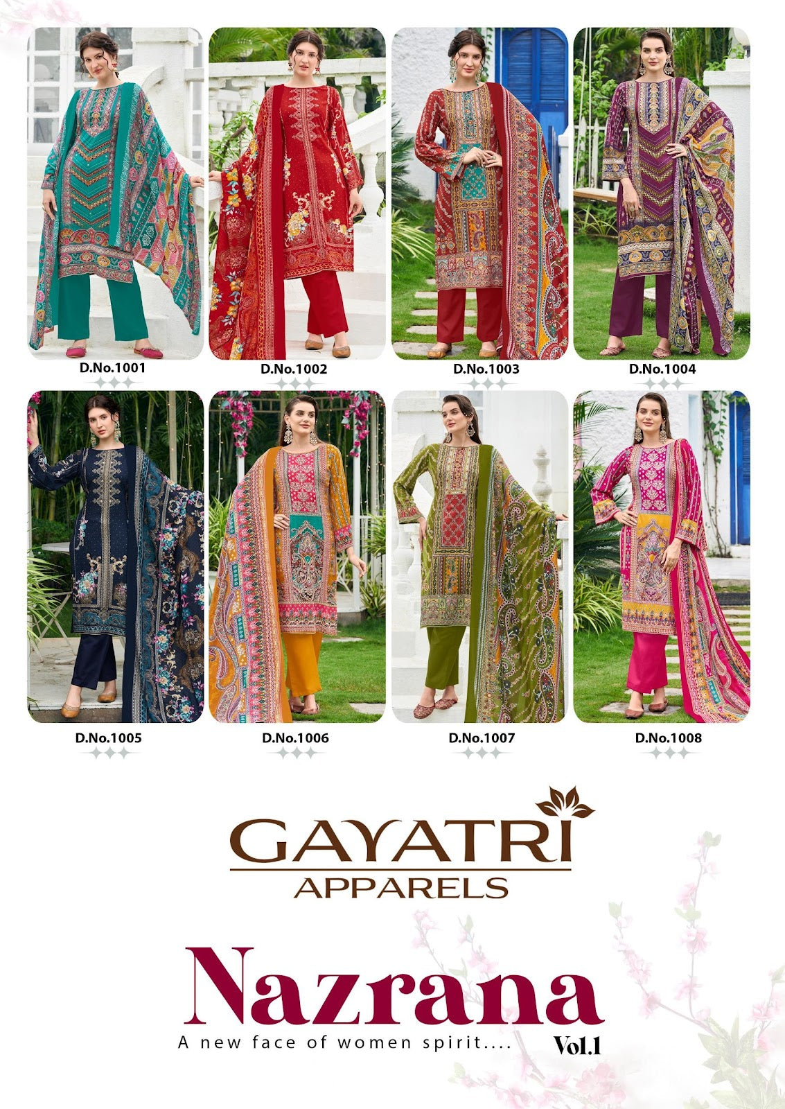 Nazrana Vol 1 Gayatri Viscose Reyon Karachi Salwar Suits Manufacturer Ahmedabad