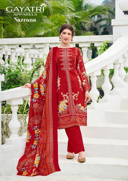 Nazrana Vol 1 Gayatri Viscose Reyon Karachi Salwar Suits Manufacturer Ahmedabad