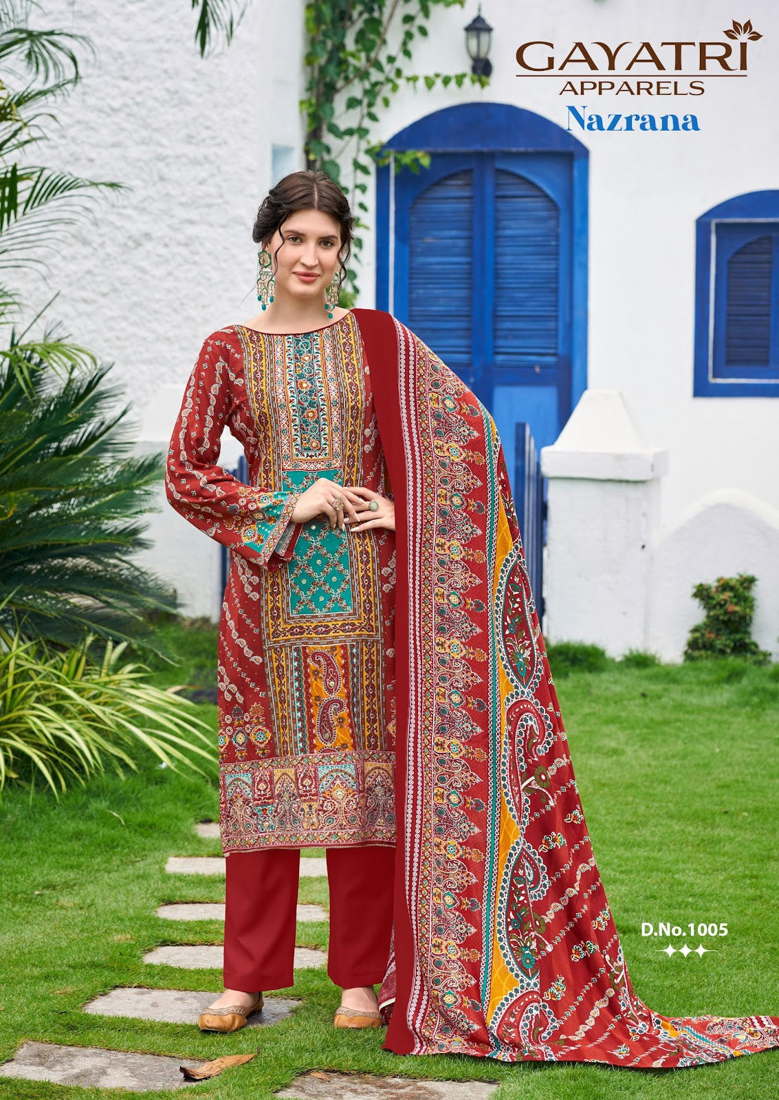 Nazrana Vol 1 Gayatri Viscose Reyon Karachi Salwar Suits Manufacturer Ahmedabad