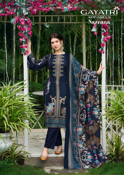 Nazrana Vol 1 Gayatri Viscose Reyon Karachi Salwar Suits Manufacturer Ahmedabad