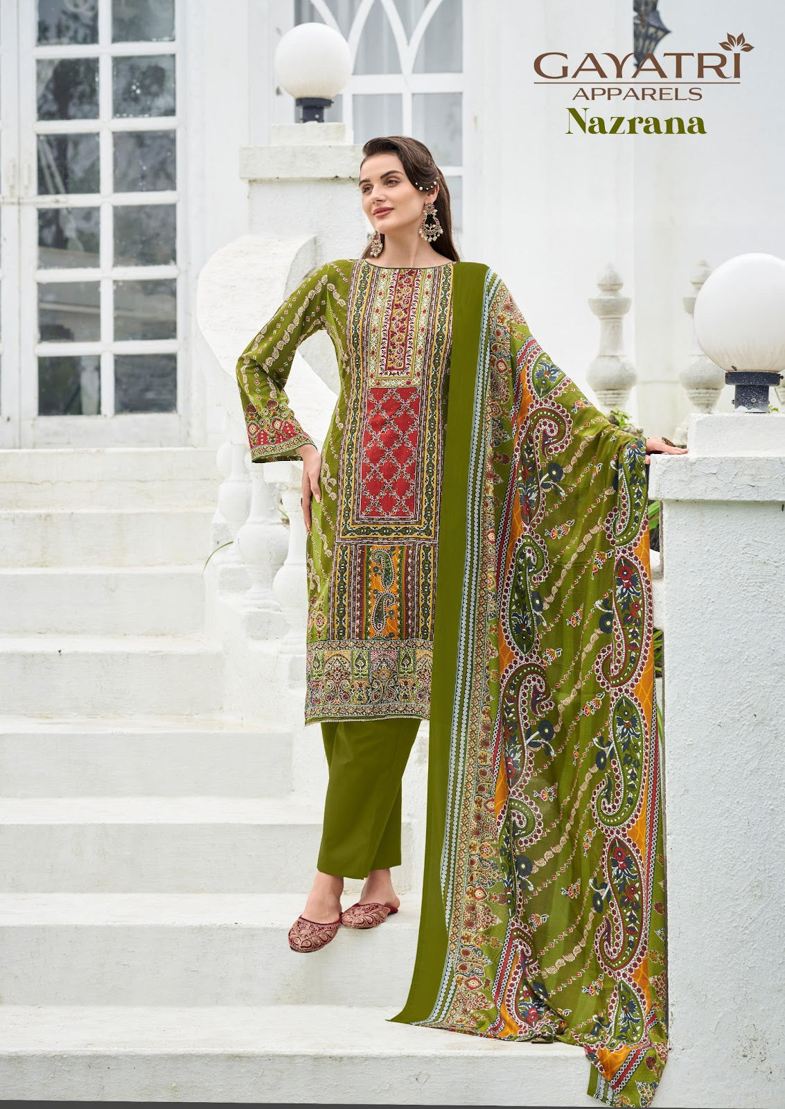 Nazrana Vol 1 Gayatri Viscose Reyon Karachi Salwar Suits Manufacturer Ahmedabad