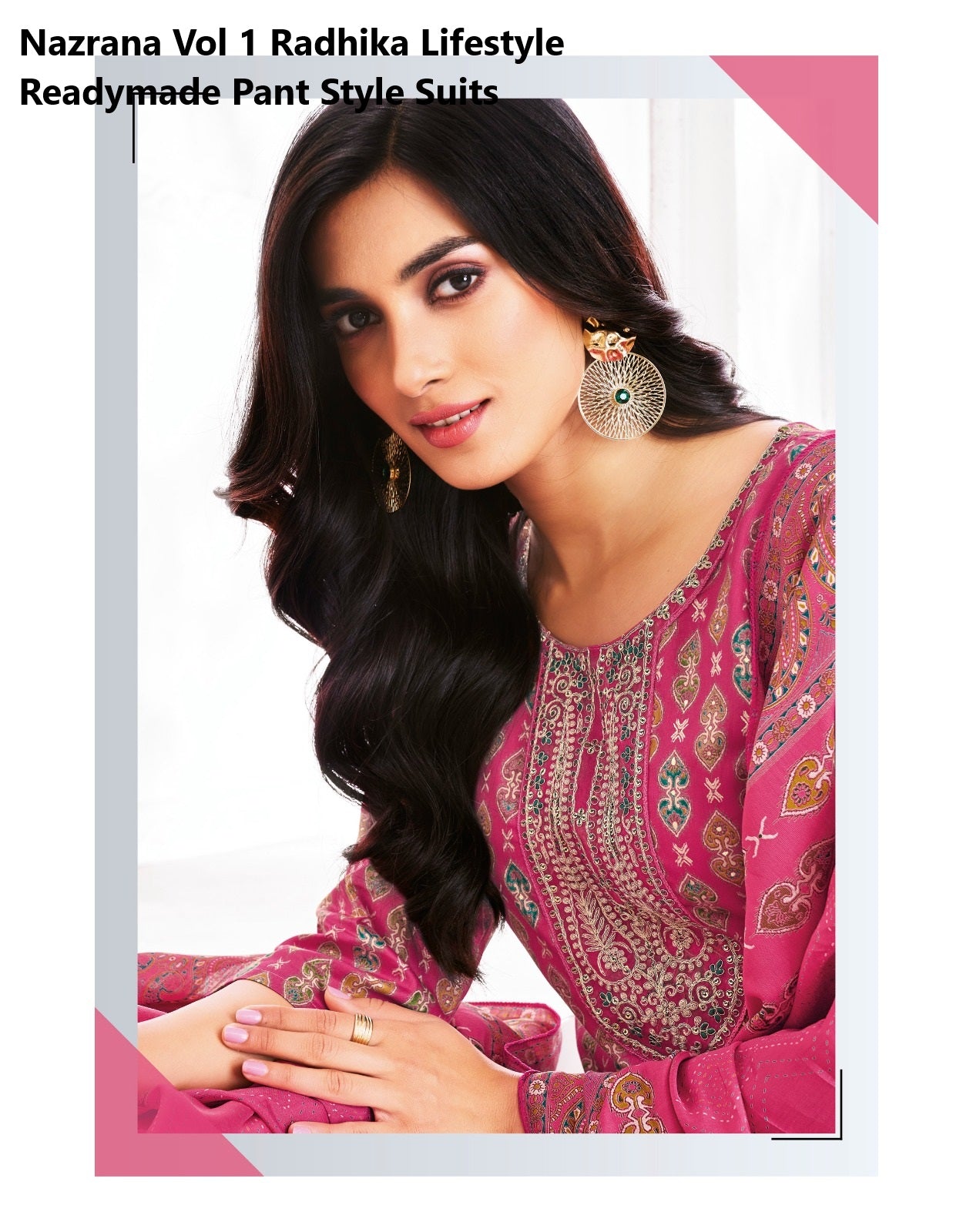 Nazrana Vol 1 Radhika Lifestyle Jam Satin Readymade Pant Style Suits Supplier