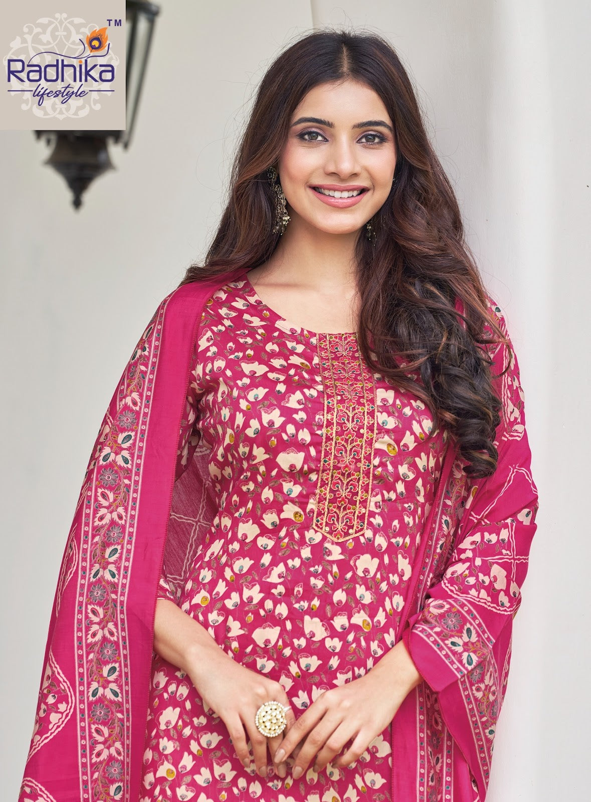 Nazrana Vol 3 Radhika Lifestyle Jam Satin Readymade Pant Style Suits Manufacturer India